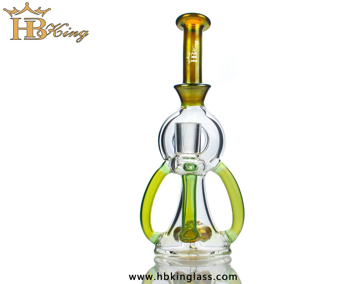 KR360 8-inch Electroplate Color Recycler Bong