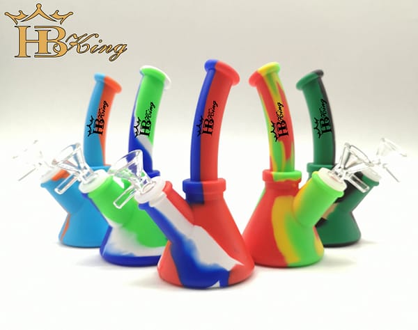 Robust HB58 Curved Bongs Silicon Bongs