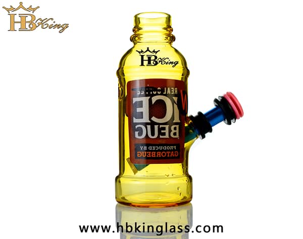KQ69 7-inch Beverage Bottle Glass Water Pipe 3