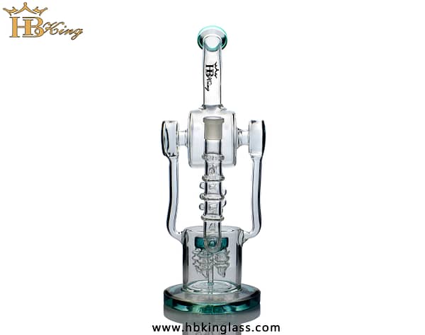 KR305 14inch spiral recycler glass water pipe