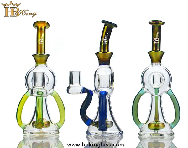 KR360 8-inch Electroplate Color Recycler Bong 2
